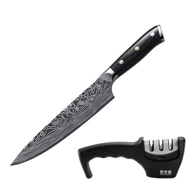 Kitchen cutter chopper Knife + sharpener