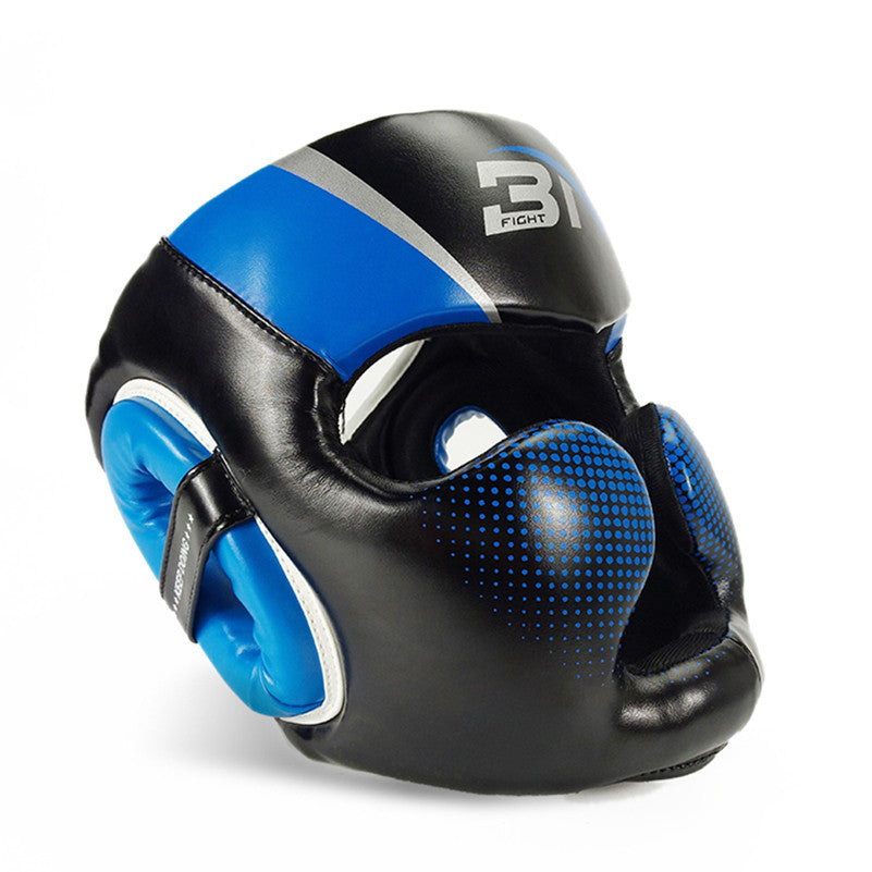 Fighting Sanda Taekwondo head helmet Blue