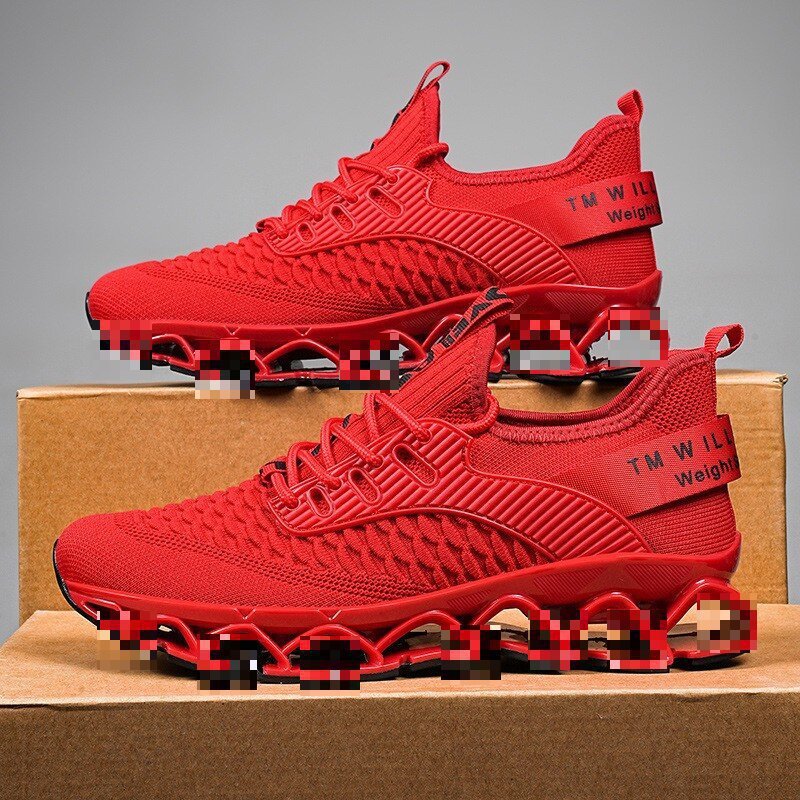 All-matching Plus Size Breathable Flying Woven Running Casual Shoes