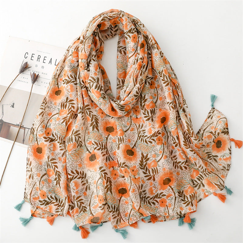 Creative Chinese Style Cotton And Linen Scarf SL2408023 180X88CM