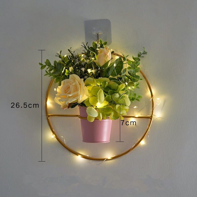 Nordic ins light luxury soft decoration with wall decoration bedroom creative furnishing set wall hanging wall decoration 2Style