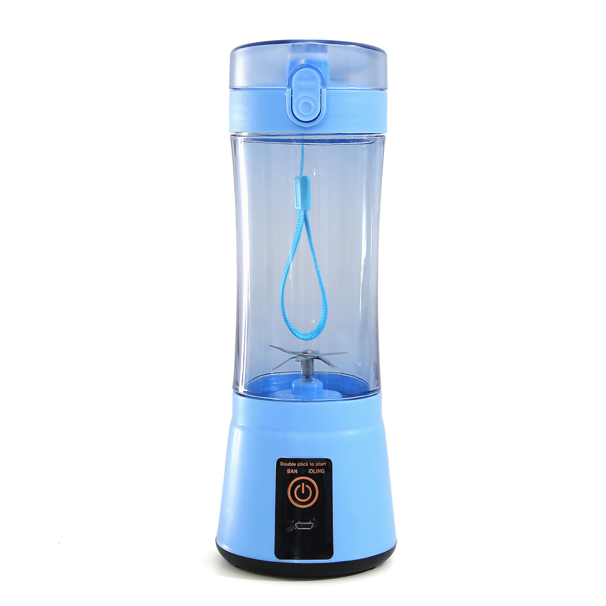 Portable Electric Fruit Juicer Wireless USB Rechargeable Mini Mixer Multifunction Summer Smoothie Blender Machine Kitchen Supplies Blue USB