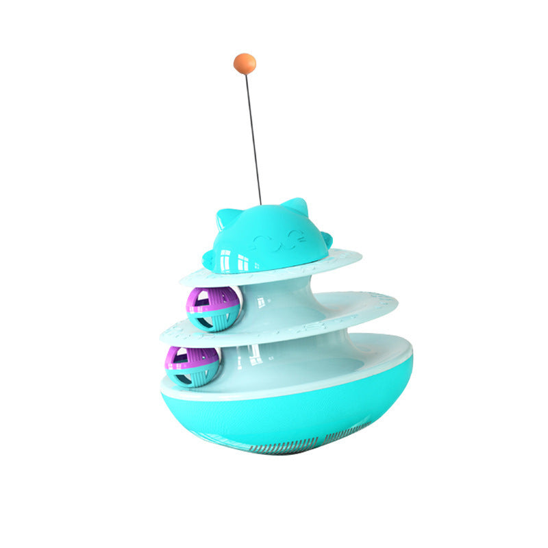 Cat track toy Blue