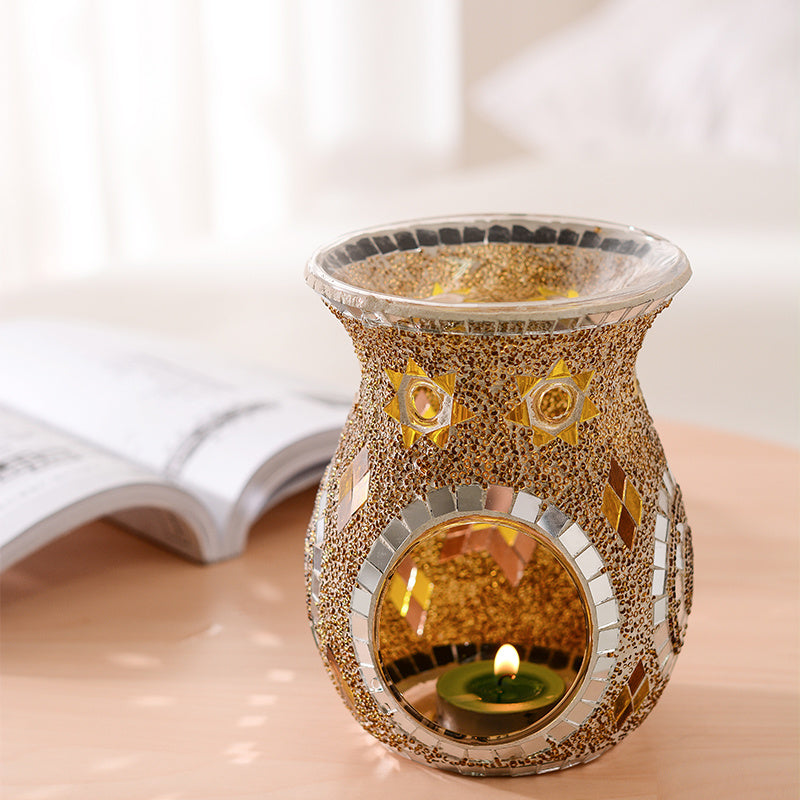 Furnace Modern Home Sleeping Essential Oil SPA Candle Holder Decoration Yellow
