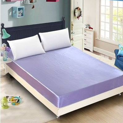 Summer ice silk silk silk bed solid color bed cover bed package bed cover special pillowcase