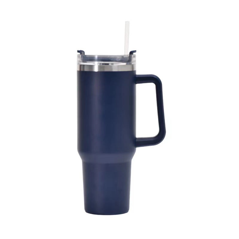 Stainless Steel Insulated Cup 40oz Straw Bingba Navy Blue 40oz