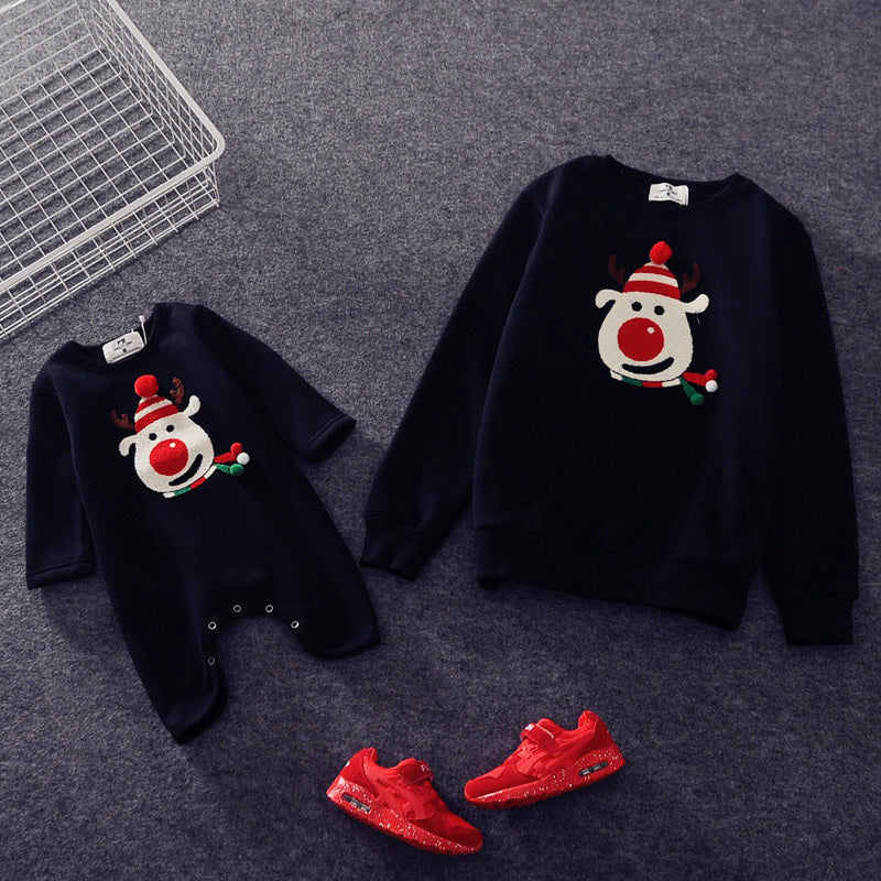 Christmas class clothes Ball deer red