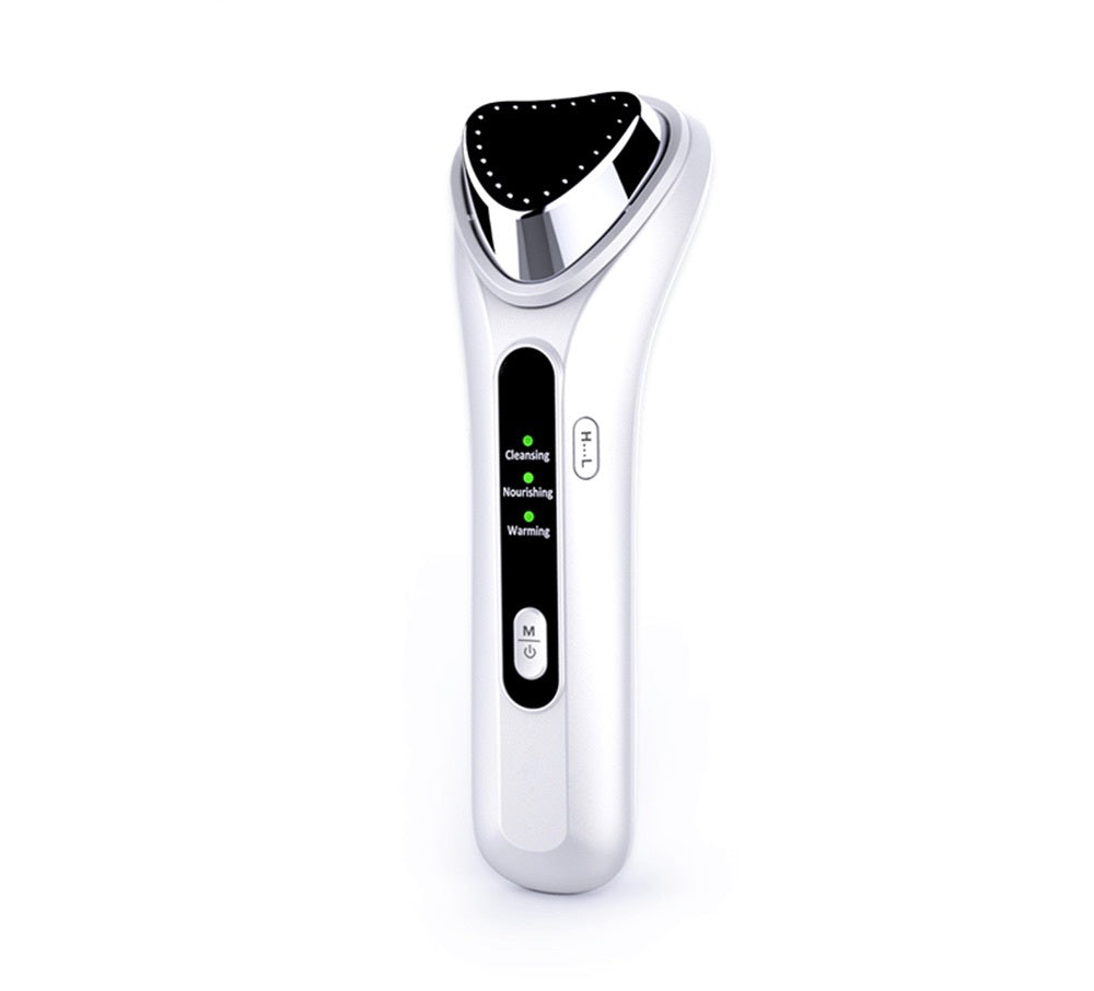 Electric Ultrasonic Facial Beauty Device White