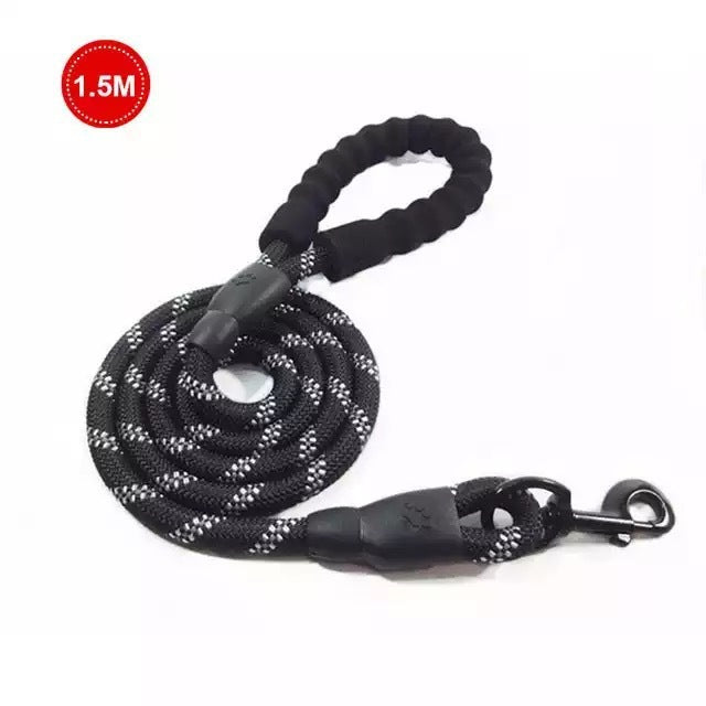 Small Medium Sized Pet Dog Luminous Leash Chain Puppies Black