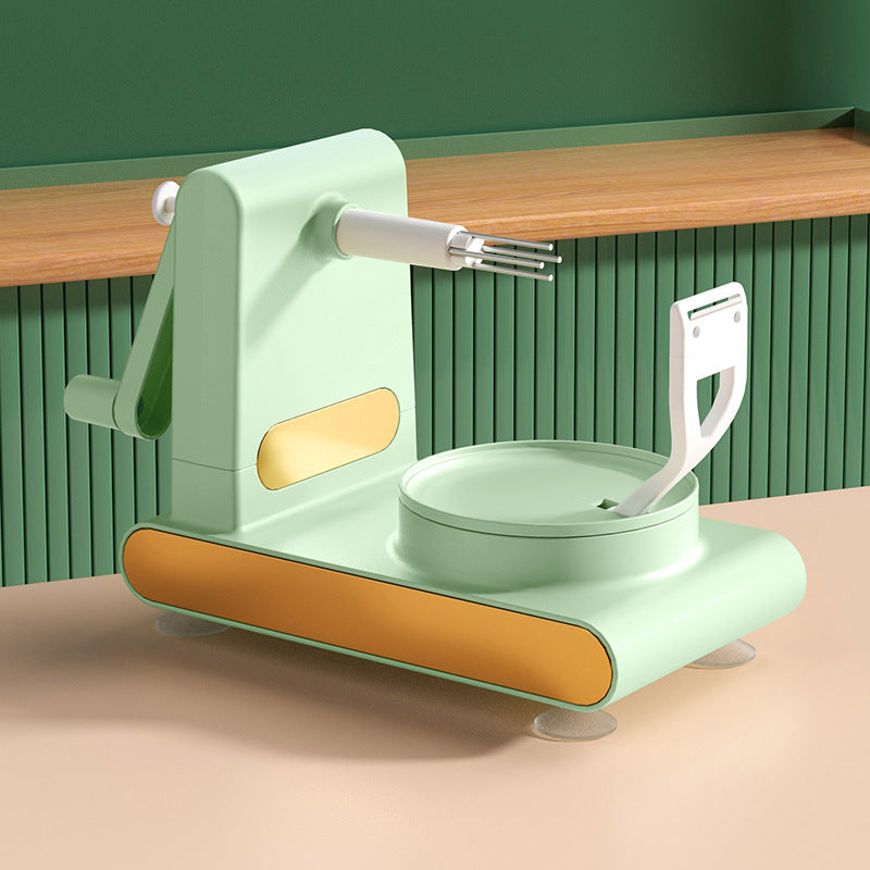 Hand-cranked Multifunctional Peeler Machine Home Peeler Cutter Kitchen Slicer Tools With Gadgets Fruit Corer Kitchen Gadgets Light Green Peeler