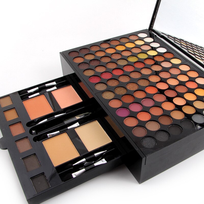 180 Colors Eyes Shadow Blush Set Personalized Piano-shaped Makeup Palette Box 004N