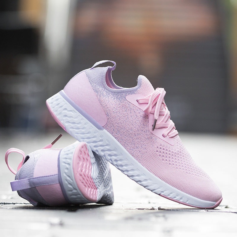 Women's Casual Lightweight Soft-soled Sports Shoes Pink
