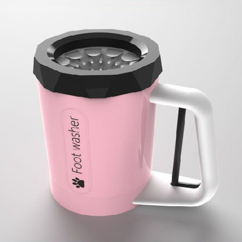 Foot Washing Device Cat Animal Silicone Pink