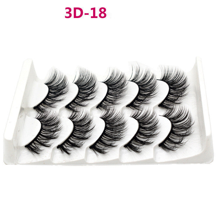 Handmade chemical fiber false eyelashes 3D18