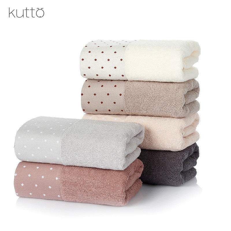 Thickened soft absorbent cotton face towel Light Grey Bulk Style