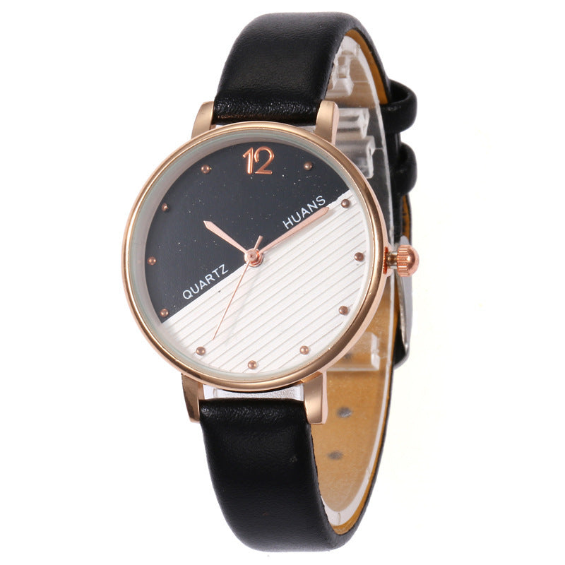 Women's Korean-style Simple Fashion Quartz Watch Black