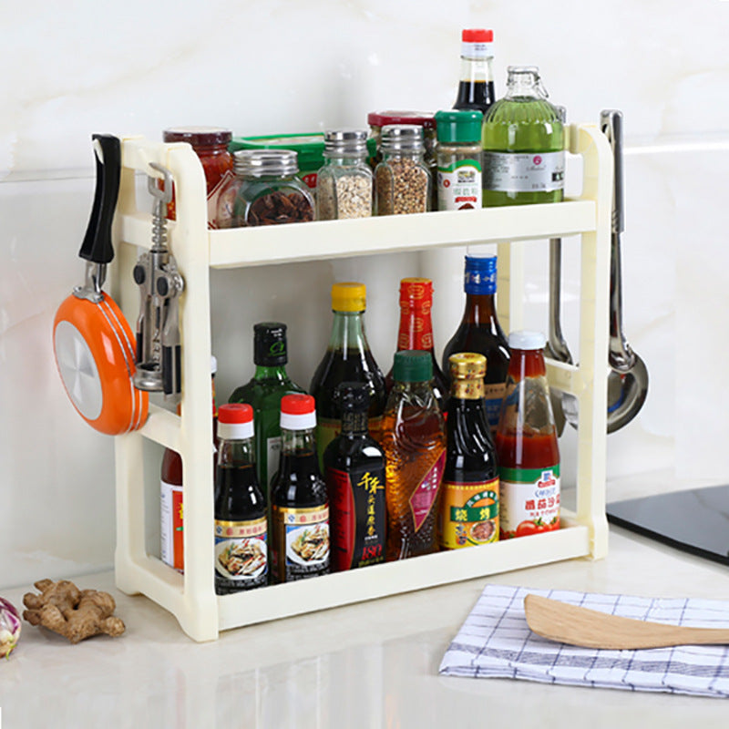 Kitchen Storage Shelving Kitchen Supplies Storage Artifact Multilayer White
