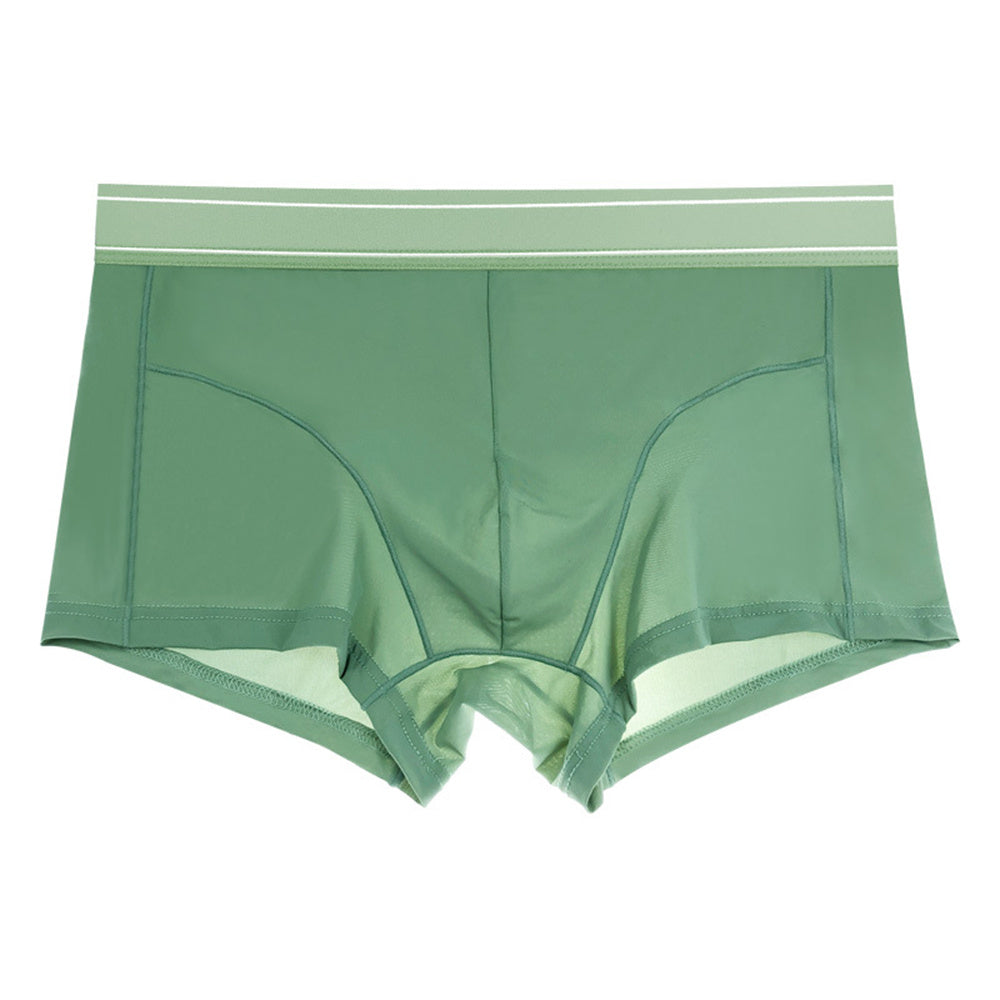 Quick Drying Breathable Ice Silk Underwear For Men Green