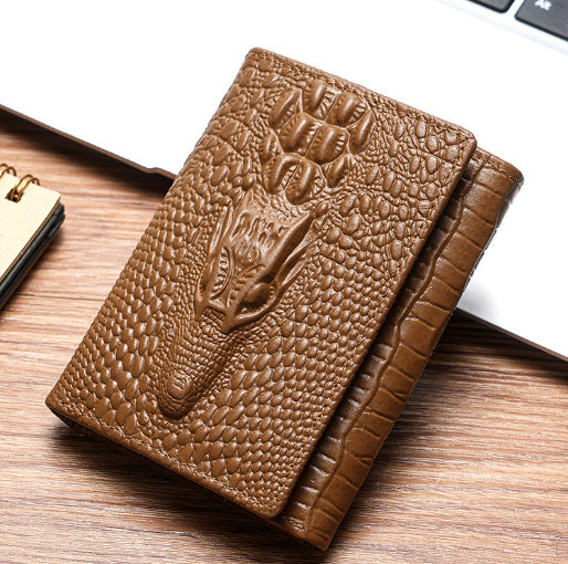 Wallet Short Wallet Men's Driver's License Khaki