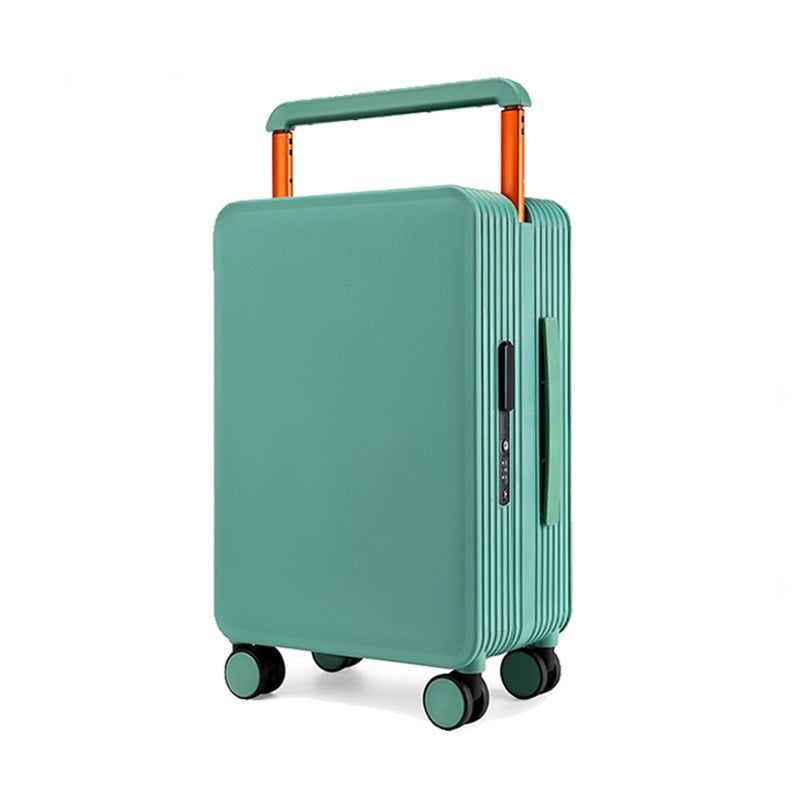 Draw-bar Luggage Wide Good-looking Women's Large Capacity Suitcase Green Gift 20 Inch