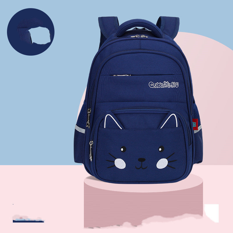 Cute Cartoon Shoulders Baby Lightweight Backpack Elementary School Schoolbag 8colour