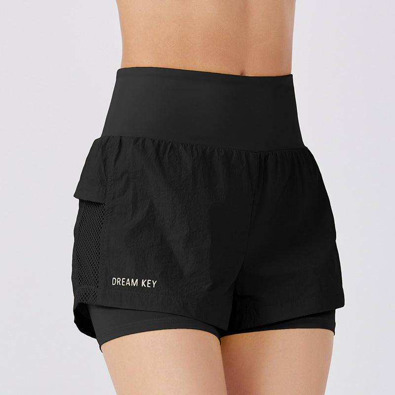 Summer New Loose Casual Breathable Fitness Quick-drying Sports Shorts Black