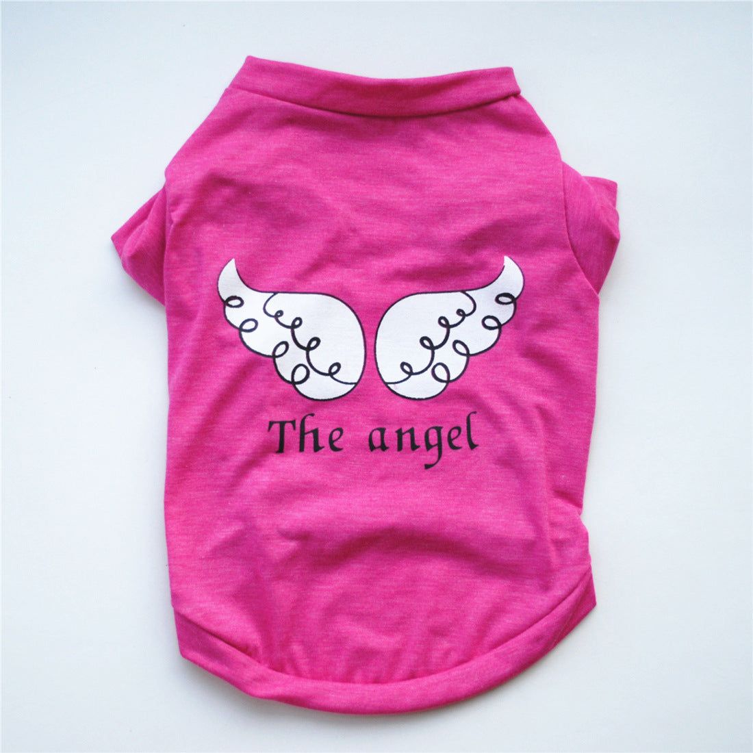Pet Clothing Wholesale Dog T-shirt Short Sleeve Rose Red
