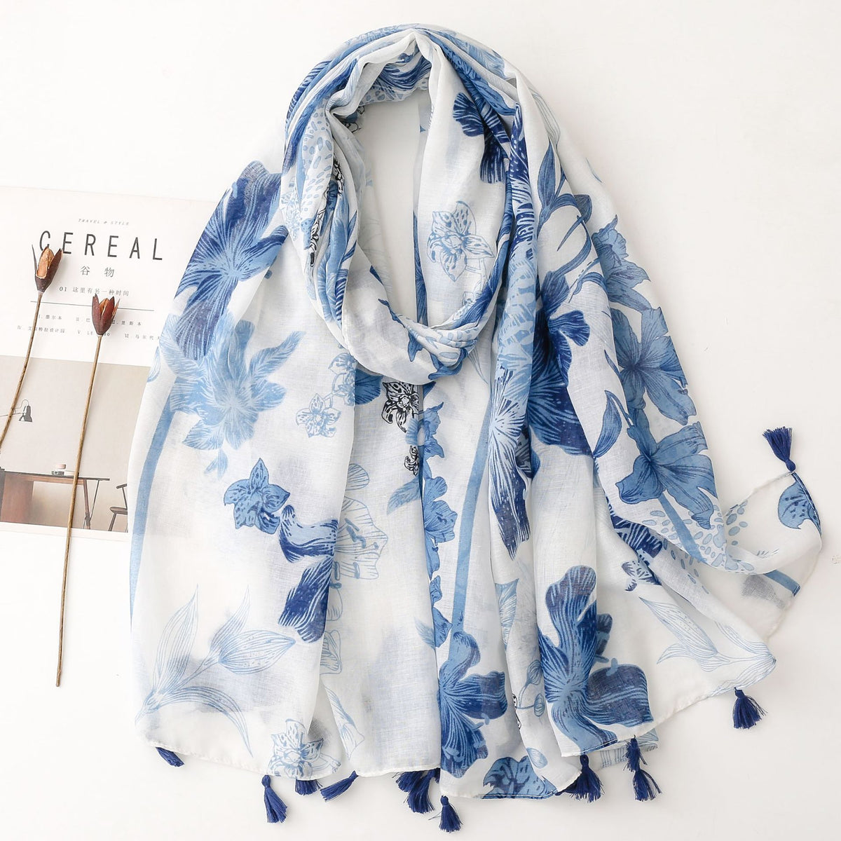 Creative Chinese Style Cotton And Linen Scarf SL2211018 180X88CM