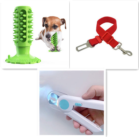 Teeth Cleaning Dog Toothbrush Sucker Molar Stick Dog Bite Toy Set1