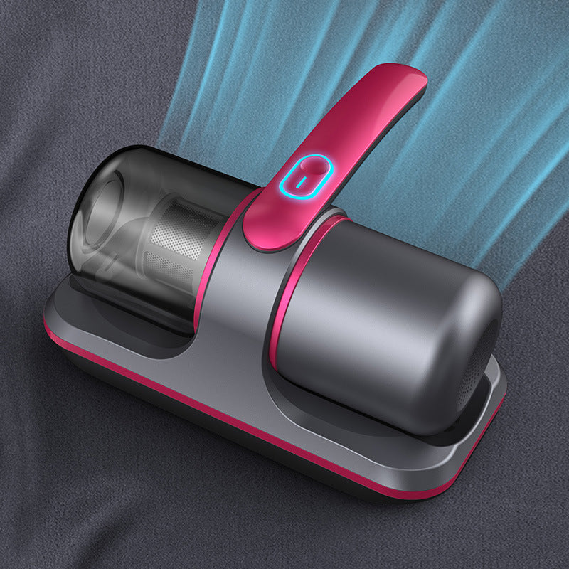 Bed Wireless Mites Instrument Rechargeable Household UV Sterilization Dehumidification Vacuum Cleaner Gray And Red English Packaging