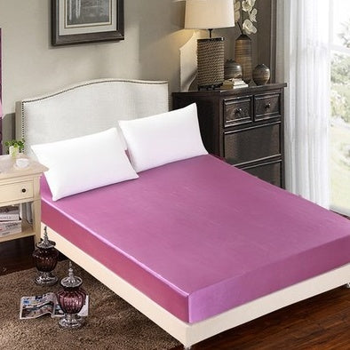 Summer ice silk silk silk bed solid color bed cover bed package bed cover special pillowcase