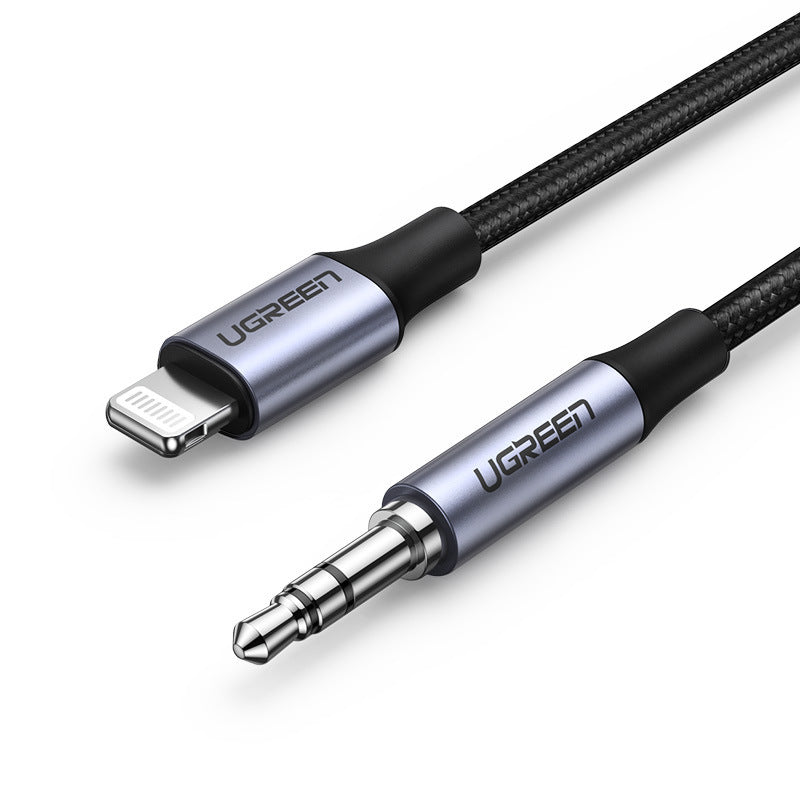 3.5mm Audio Cable For Car Adapter Black