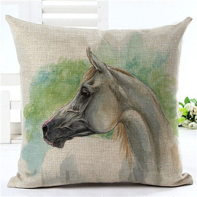 Horse pattern pillow pillowcase 2 style 45×45cm