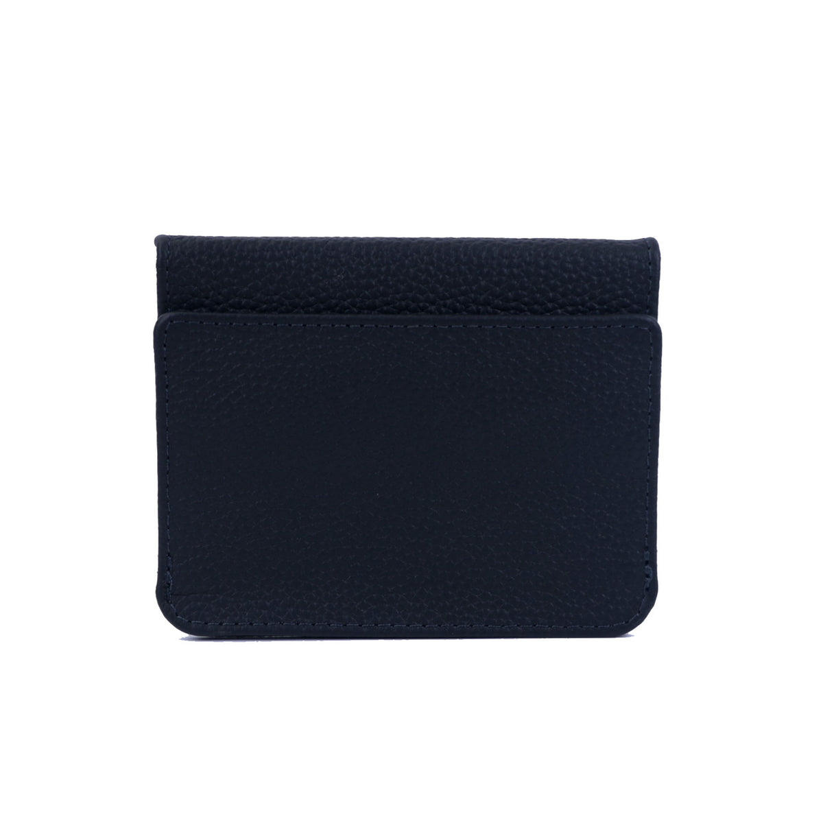 First Layer Cowhide Simple Change Card Holder Black 11.5x1x9.5cm