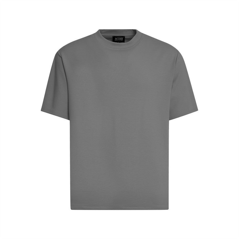 T-shirt Men Trendy Brands Simple Bottoming Shirt Galactic Gray