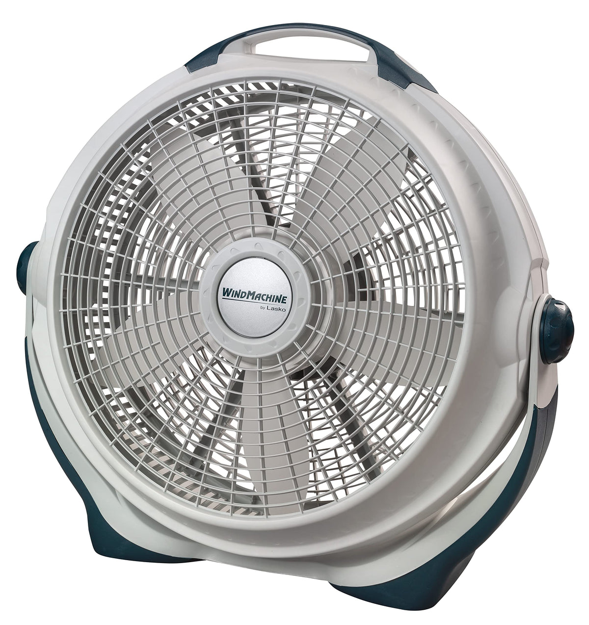 Lasko Wind Machine Fan, Air Circulator Fan with 3 Speeds, 20" Model 3300, Gray
