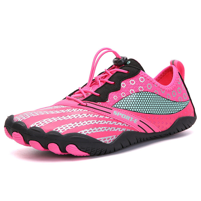 New Cross-border Five-finger Shoes Diving Fishing Couple Outdoor Wading River Upstream Shoes Red