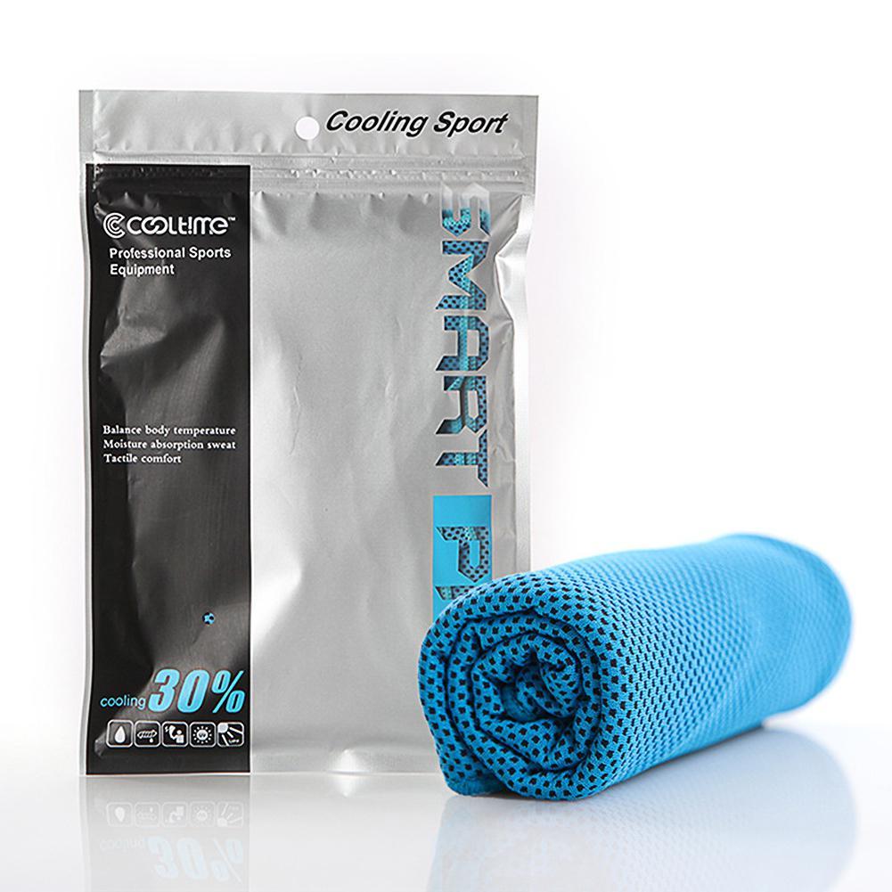 Sports towel quick-drying towel Blue 30x100cm