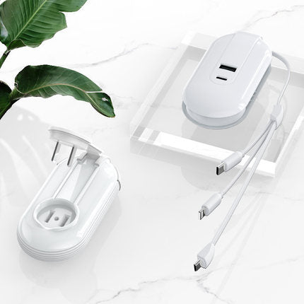 Mobile Phone Multifunctional One For Three Chargers White 220V US
