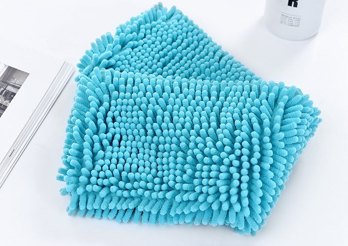 Dog cat bath pet towel Blue