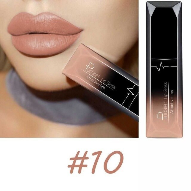 Makeup matte matte lip gloss lipstick 10color
