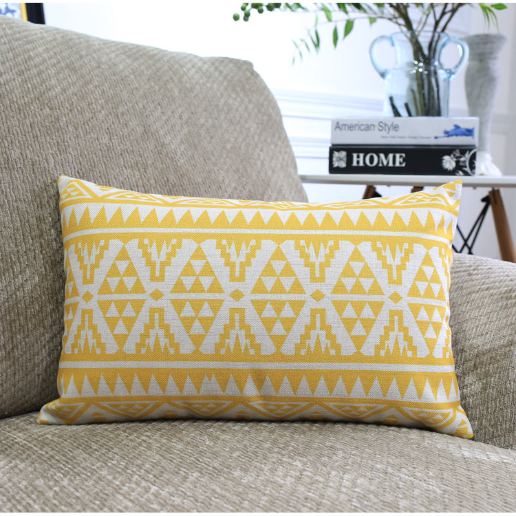 Nordic Color Geometric Throw Pillows Q4680 Long pillow 30x50cm