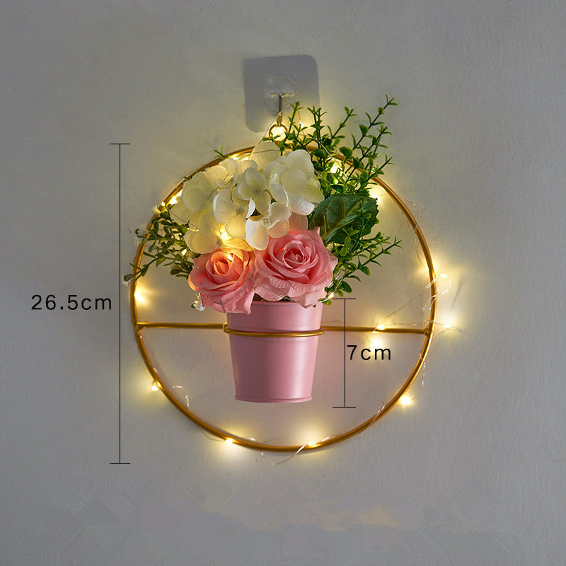 Nordic ins light luxury soft decoration with wall decoration bedroom creative furnishing set wall hanging wall decoration 4Style
