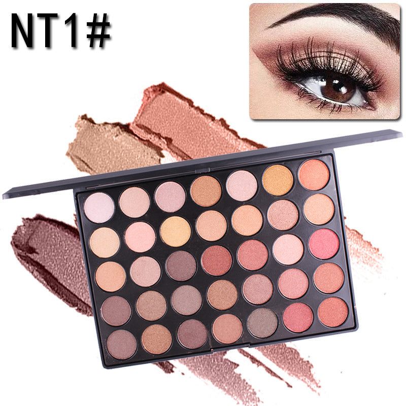 New 35 Colors of Shimmer Matte Shadow Eyeshadow Palette - The Palette B NT1