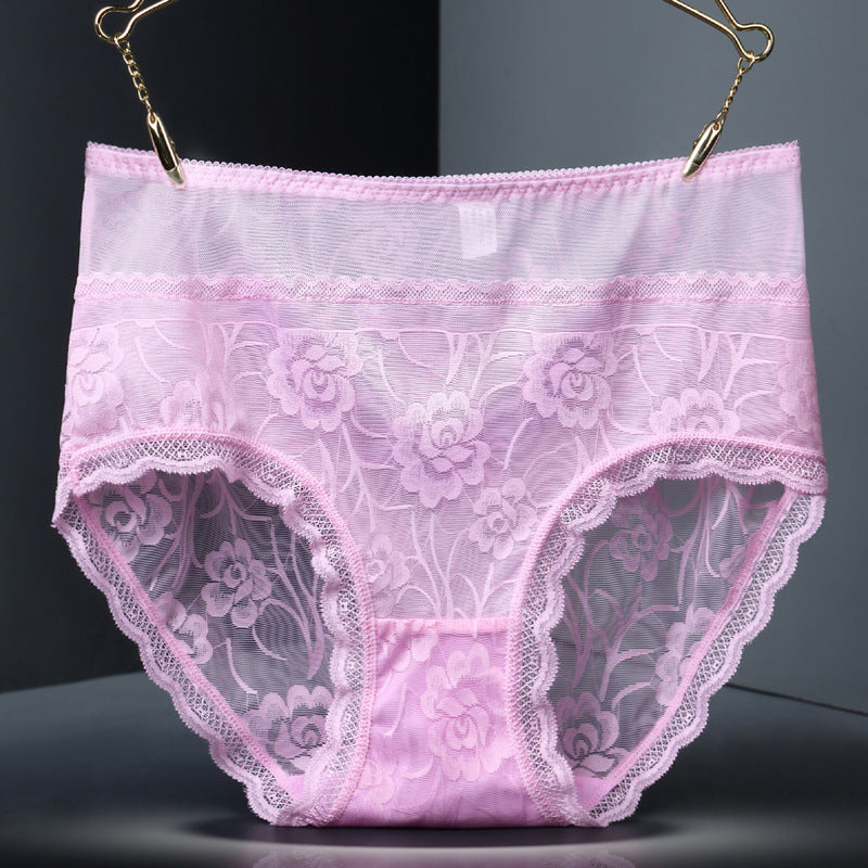 Lace seamless women underwear Pink