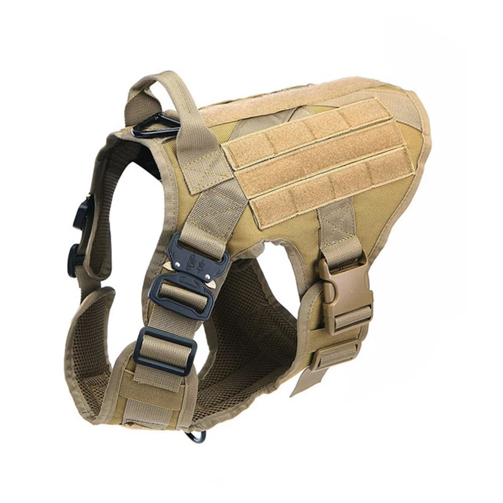 Pet Harness Luxury Dog Leash Set Chest Dog Nylon Camouflage Dog Harness Brown