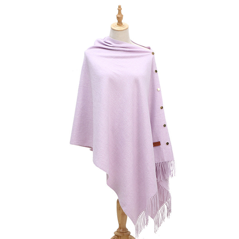 Winter Autumn Women's Cashmere Shawl 2Color 68X200
