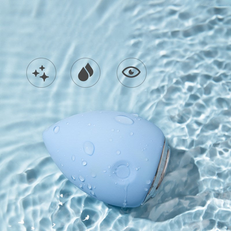 Electronic Cleansing Egg Electric Makeup Egg Wet Dry Makeup Egg Blue