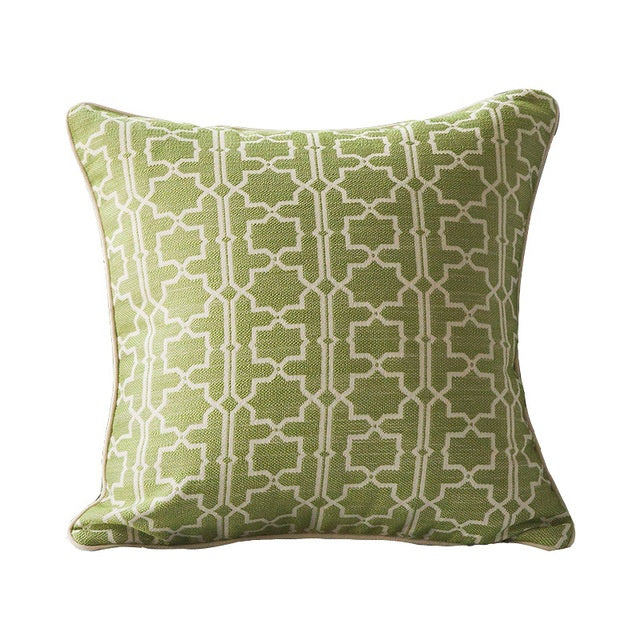 American living room throw pillow Green 50x50cm