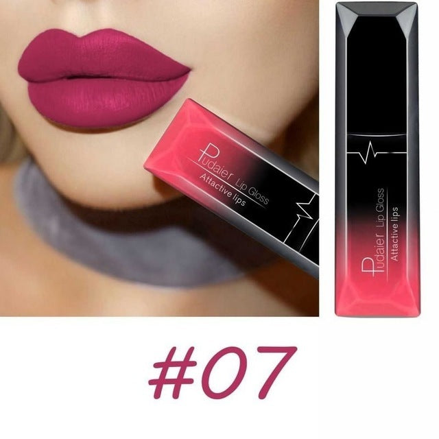Makeup matte matte lip gloss lipstick 07color